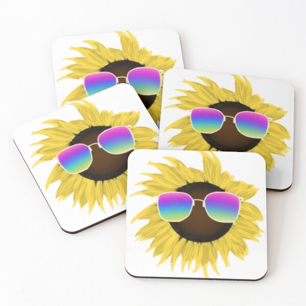 Item preview, Sun flower wearing sunglasses  designed and sold by Artistkhg.