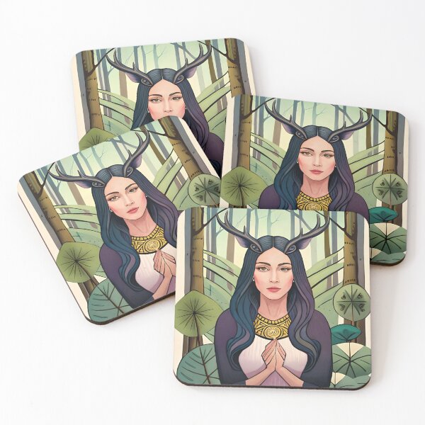 Item preview, Horned Goddess of Nature designed and sold by SriGem.