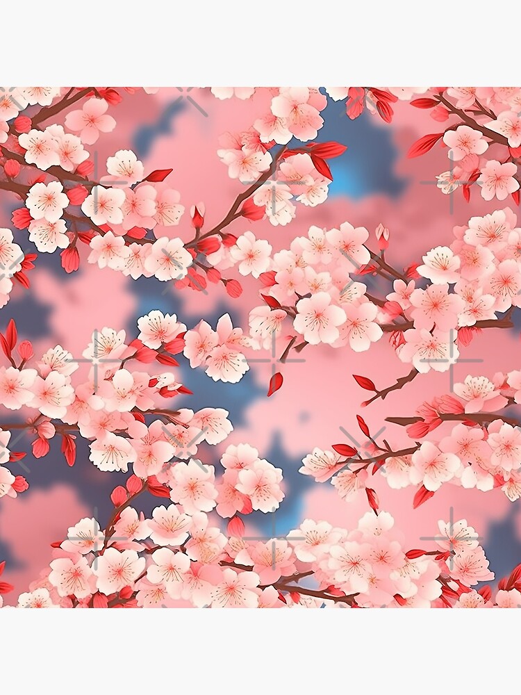 NEW Home Decor Cherry Blossoms & Birds Canvas Wall Art 8x8 Canvas Print