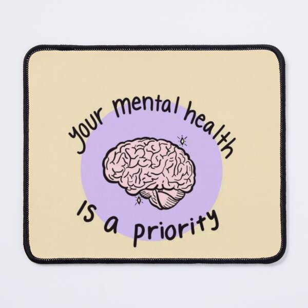 Item preview, your mental health is a priority teenage self love sticker meme aesthetic designed and sold by Anavrisss.