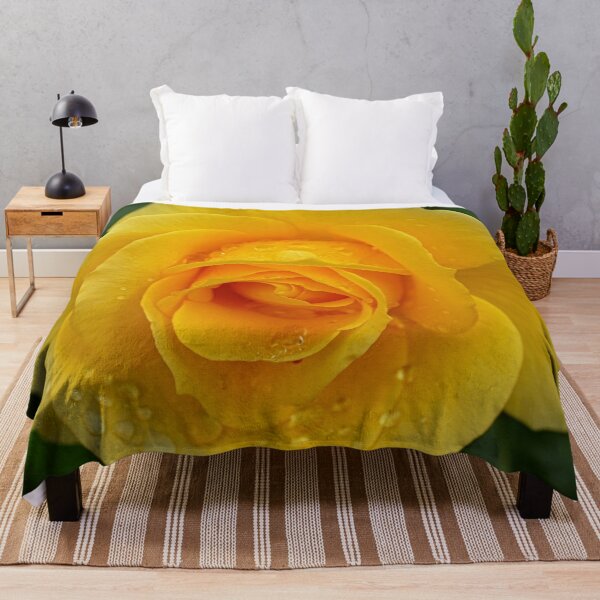 Item preview, Raindrops on Beautiful Big Yellow Rose designed and sold by jaynerushton.