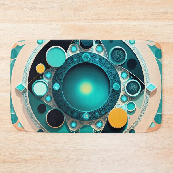 Item preview, Aqua Sand Circle designed and sold by shes2tech.