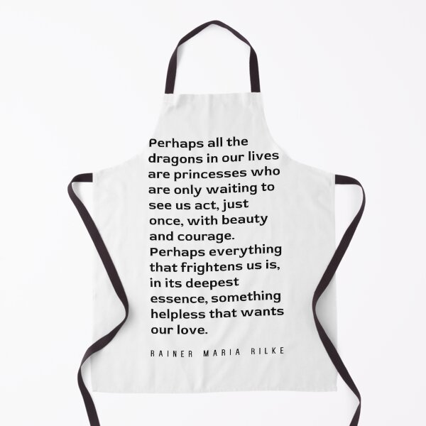 Item preview, Beauty, Courage and Love - Rainer Maria Rilke Quote - Typography Print 1 designed and sold by Studio Grafiikka.