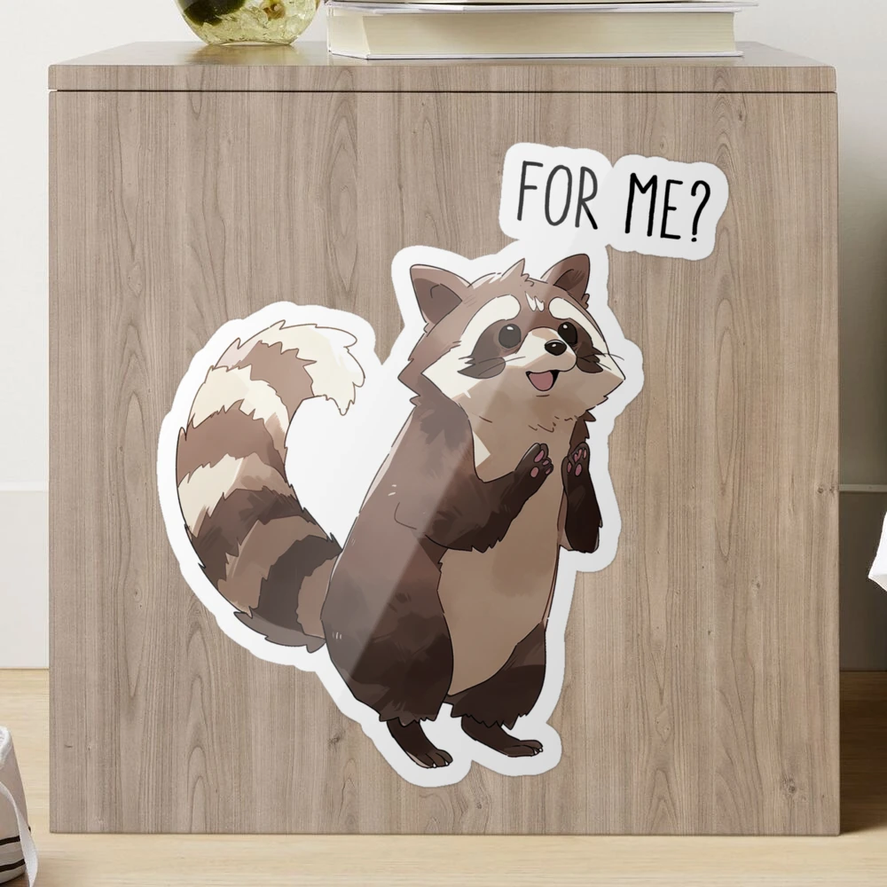 Raccoon Draw Me Like One of Your French Girls Sticker – Sticker Babe