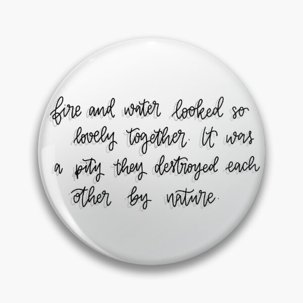 Item preview, Fire and Water  designed and sold by Bookishletters.