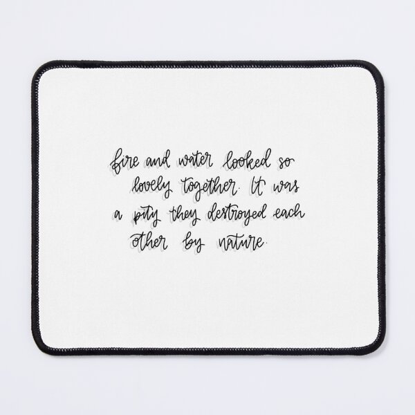 Item preview, Fire and Water  designed and sold by Bookishletters.