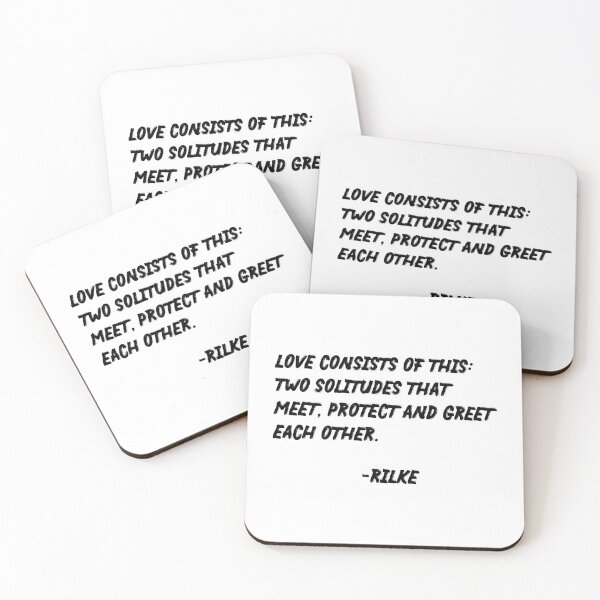 Item preview, Love consists of This - Rainer Maria Rilke Quote - Typography Print 1 designed and sold by Studio Grafiikka.