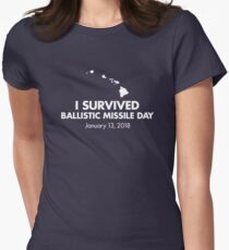 I survived Ballistic Missile Day Women's Fitted T-Shirt