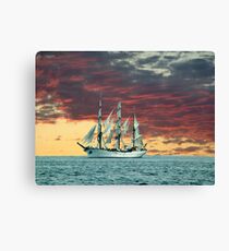 Quiet Evening at Sea Canvas Print