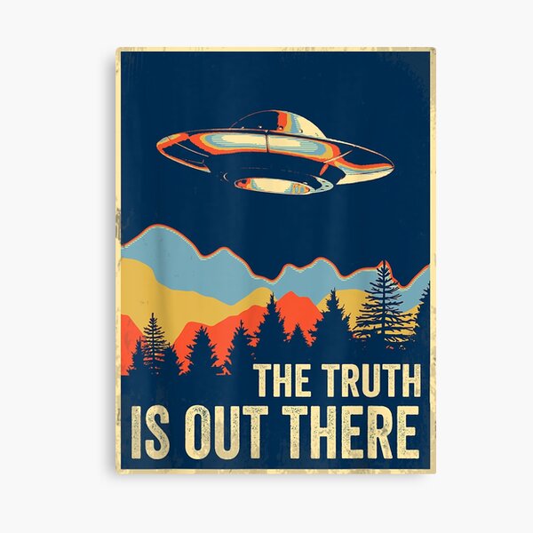 Item preview, The Truth Is Out There Retro Vintage UFO designed and sold by Qudkin.