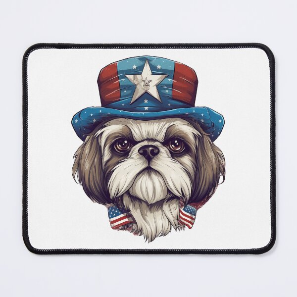 Item preview, Tucker, the Patriotic Shi Tzu Great USA gift! designed and sold by Alanna Rose Realm.