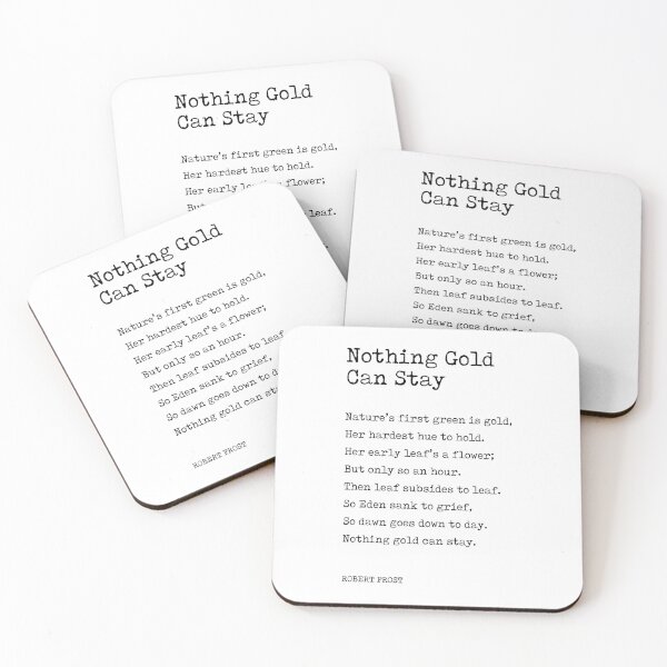 Item preview, Nothing Gold Can Stay - Robert Frost Poem - Typewriter Print designed and sold by Studio Grafiikka.