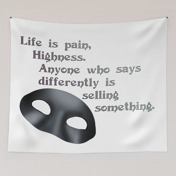 Item preview, Life is Pain designed and sold by BastsTardyChild.
