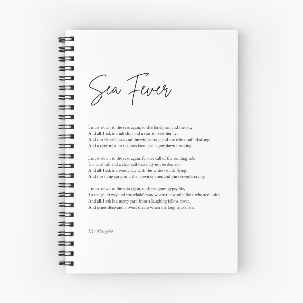 Item preview, Sea Fever - John Masefield Poem - Literary Print 1 - Typography designed and sold by Studio Grafiikka.