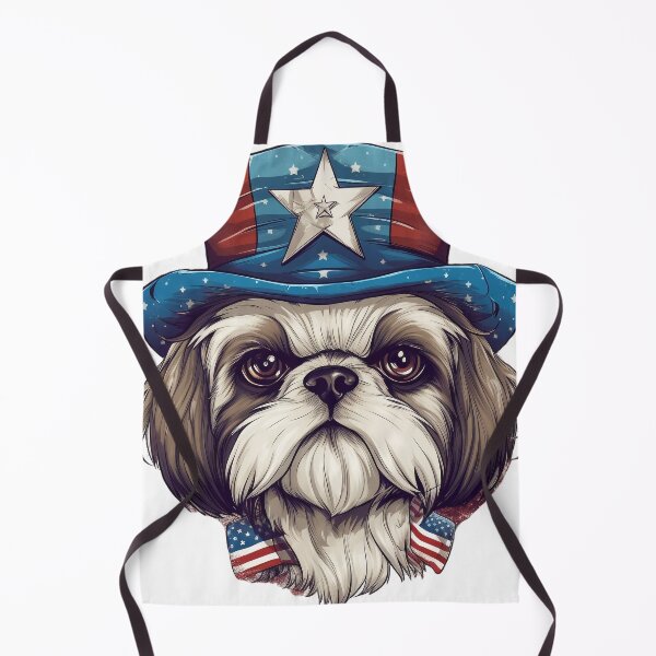 Item preview, Tucker, the Patriotic Shi Tzu Great USA gift! designed and sold by Alanna Rose Realm.
