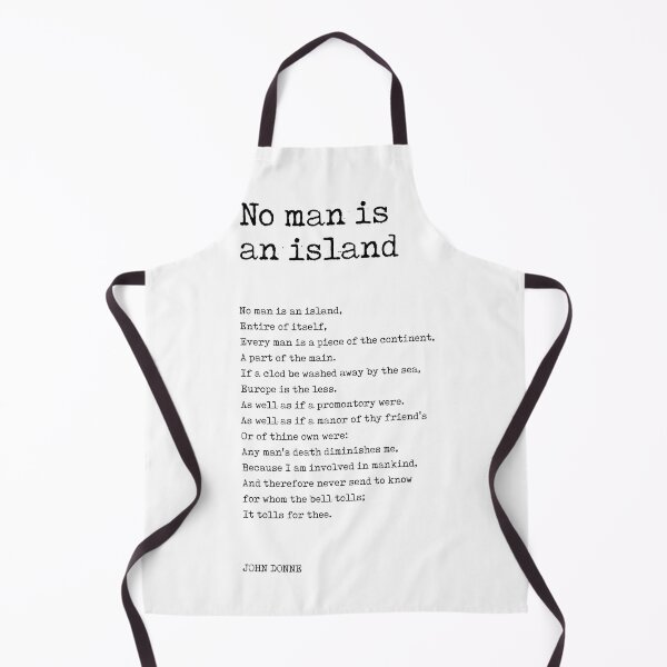 Item preview, No Man Is An Island - John Donne Poem - Literature - Typewriter Print 1 designed and sold by Studio Grafiikka.