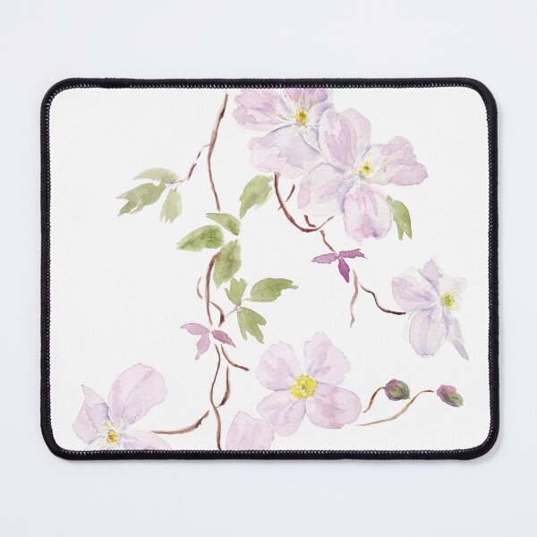 Item preview, purple clematis watercolor hand painted  designed and sold by ColorandColor.