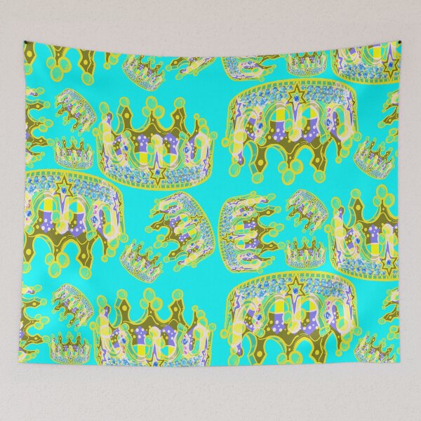 Item preview, KINGS CROWN TEAL designed and sold by GIVENGRACE.ART.