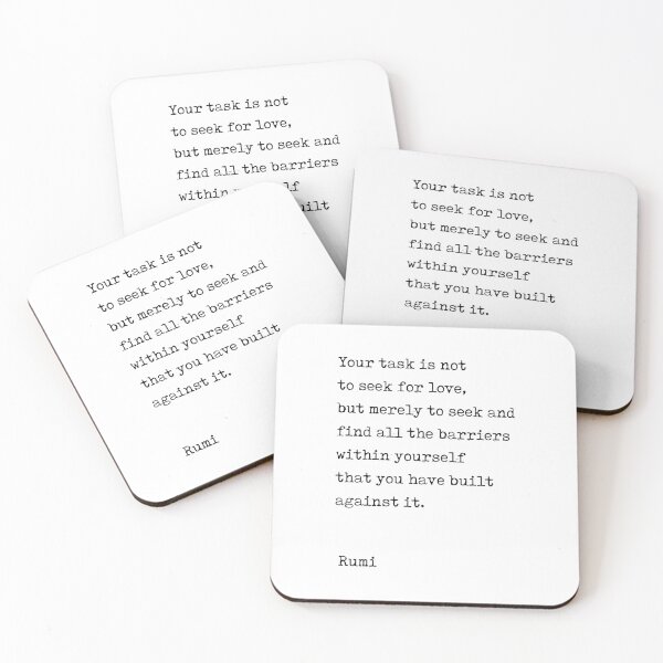 Item preview, Do not seek Love - Rumi Quote 1 - Literature - Typewriter Print designed and sold by Studio Grafiikka.