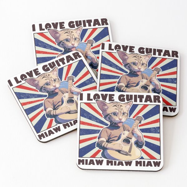 Item preview, Cat miaw,cat miaw lover,Funny Cat Miaw,i love guitar designed and sold by Lychee Design.