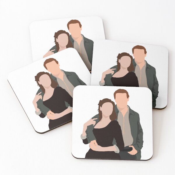 Item preview, Illustration of Claire and Jamie from Outlander designed and sold by kbracey-meraki.