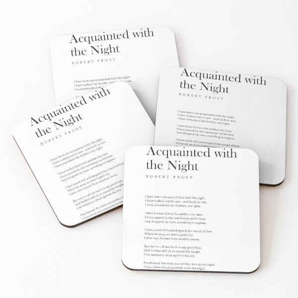 Item preview, Acquainted With The Night - Robert Frost Poem - Literature - Typography Print 1 designed and sold by Studio Grafiikka.