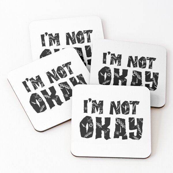 Item preview, I'm not okay - 1 - black designed and sold by N3F1.