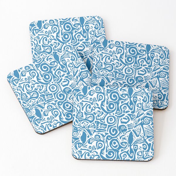 Item preview, Aztec, Vector, Abstract pattern design In Cyan. designed and sold by I-Desire.