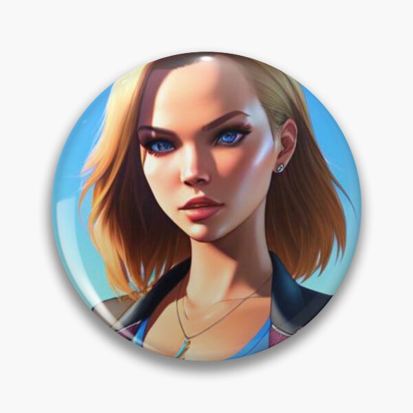 Item preview, Josephine Skriver Cartoon Blue Sky (AI Art) designed and sold by allicocanasia.