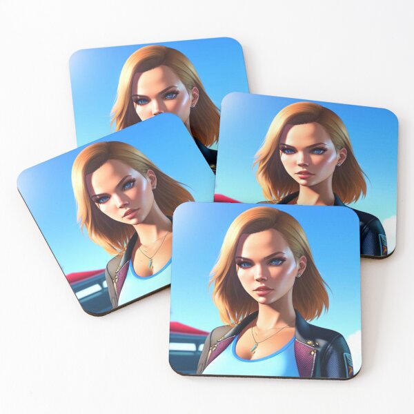 Item preview, Josephine Skriver Cartoon Blue Sky (AI Art) designed and sold by allicocanasia.