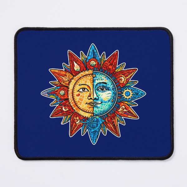 Item preview, Sun Moon Duality in Stained Glass Style designed and sold by HujiolStudio.