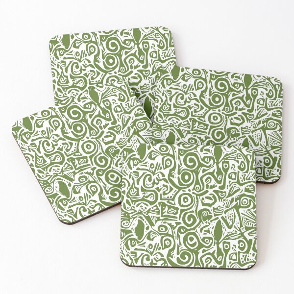 Item preview, Aztec, Vector, Abstract pattern design In Lime. designed and sold by I-Desire.