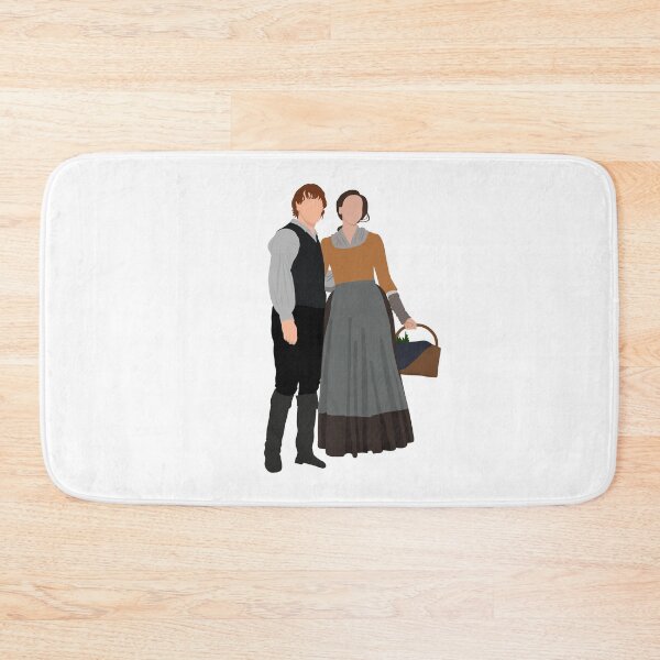 Item preview, Illustration of Claire and Jamie Fraser from Outlander designed and sold by kbracey-meraki.