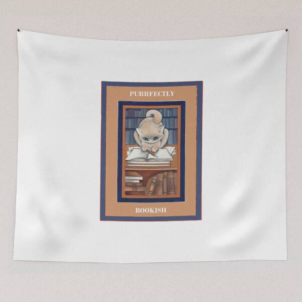 Item preview, Bookish Cat: A Cozy Library Companion for cat lovers designed and sold by gatteria.