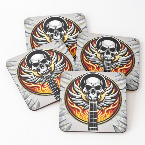Item preview, Heavy Metal Skull Guitar. metal skull 5 designed and sold by altohero.
