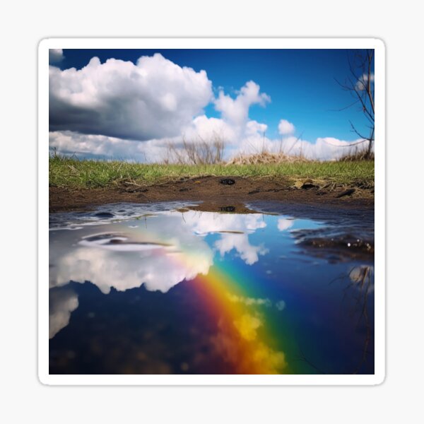 Rainbow Reflection Sticker