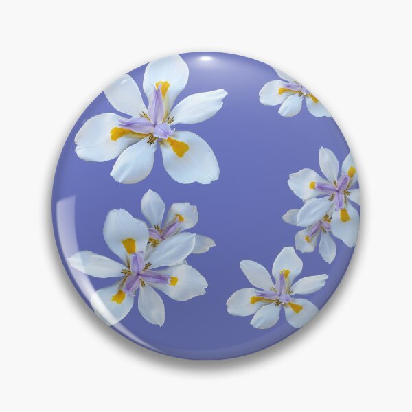 Item preview, Butterfly iris on blue background designed and sold by jaynerushton.