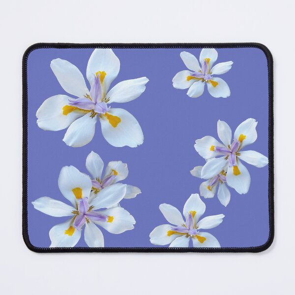Item preview, Butterfly iris on blue background designed and sold by jaynerushton.