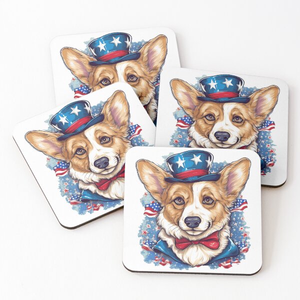 Item preview, Poppy The Patriotic Pembroke Welsh Corgi! USA Gift! designed and sold by Alanna Rose Realm.