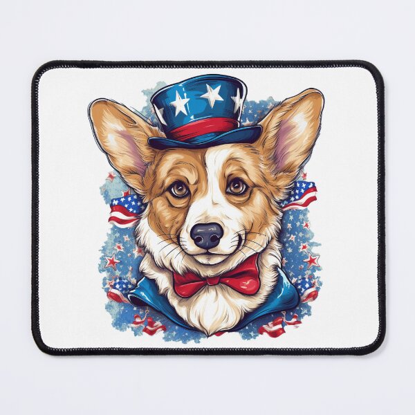 Item preview, Poppy The Patriotic Pembroke Welsh Corgi! USA Gift! designed and sold by Alanna Rose Realm.