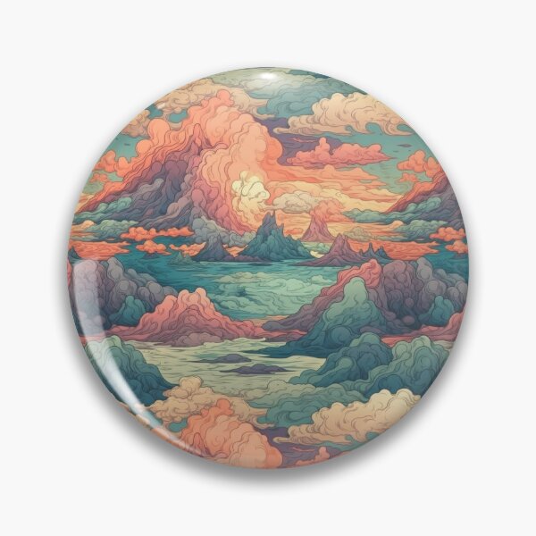Item preview, Pastel Volcanos Detailed Pattern designed and sold by Leo Rolph.
