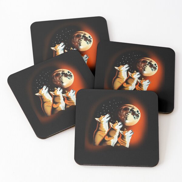 Item preview, Shiba Dogs Howling at Moon, Shiba Inu Dog Lover  designed and sold by Logiamerch.