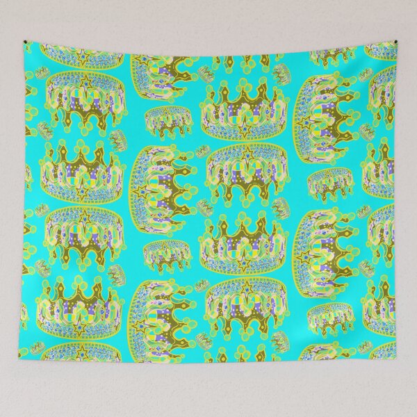 Item preview, QUEENS CROWN TEAL designed and sold by GIVENGRACE.ART.