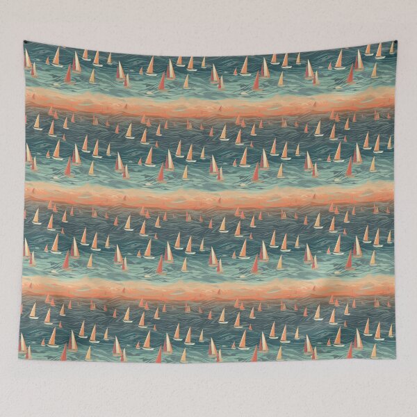 Item preview, Sail boats and Sand Bars Detailed Pattern designed and sold by Leo Rolph.