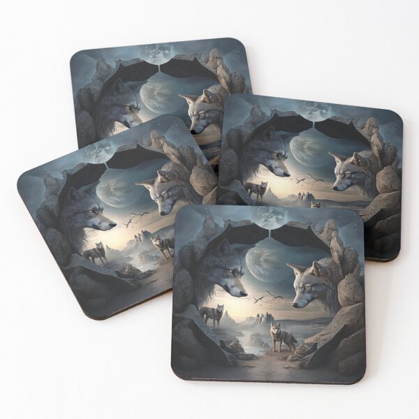 Item preview, Midnight Wolves in the Valley designed and sold by aiprintiq.