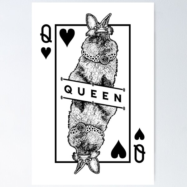 Item preview, Lionhead Bunny Rabbit Queen Of Hearts Funny Pet Pop Art designed and sold by GrandeDuc.
