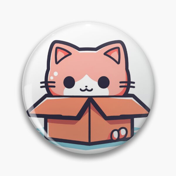 Item preview, Feline Hideaway - Charming Cat Cozily Settled in a Box Sticker designed and sold by Cute Critters Stickers.