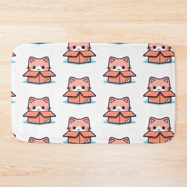 Item preview, Feline Hideaway - Charming Cat Cozily Settled in a Box Sticker designed and sold by Cute Critters Stickers.