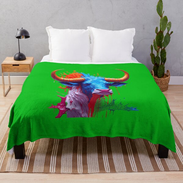 Item preview, Colorful 3D Bull Face designed and sold by artist-mac.