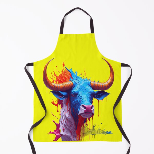 Item preview, Colorful 3D Bull Face designed and sold by artist-mac.